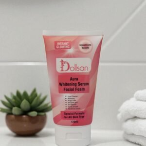 Dollsan aura whitening serum facial foam